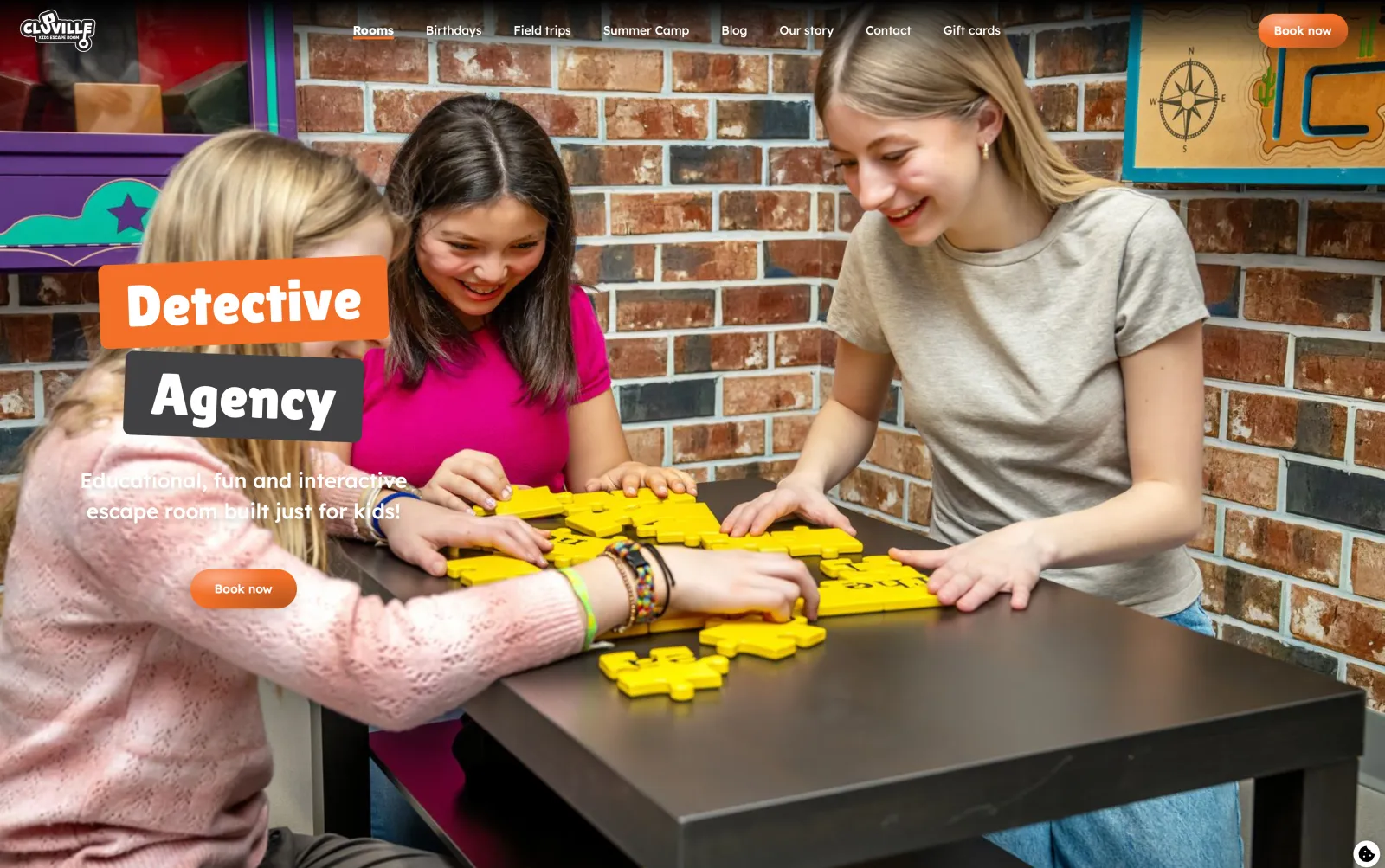 Jacquelyn Jax Fuchs at Clueville kids escape room